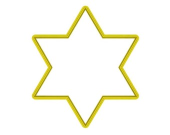 Star of David cookie and fondant cutter