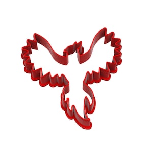 Phoenix bird shape cookie and fondant cutter