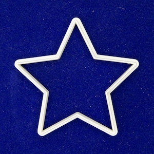 Star shaped cookie or polymer clay cutter