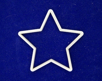 Star shaped cookie or polymer clay cutter