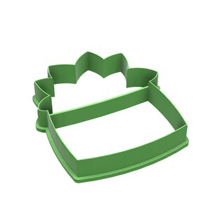 potted plant cookie or polymer clay cutter