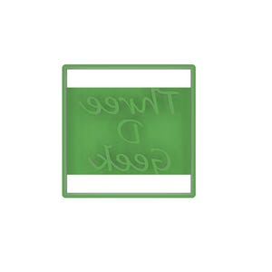 Personalized Square cookie cutter with name or words imprint