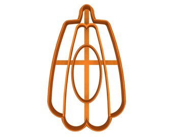 Cortador de arcilla polimérica con forma de calabaza con marco recortado