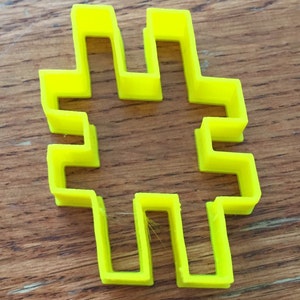 Hashtag or Number Sign cookie and fondant cutter