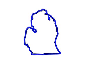 Michigan Lower Penninsula State cookie and fondant cutters