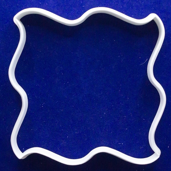 Wavy Square cookie and fondant cutter