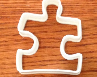 Autism awareness puzzle piece cookie and fondant cutter