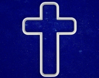 Cross with rounded corners polymer clay or cookie cutter