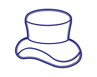 Top Hat shaped cookie and fondant cutter