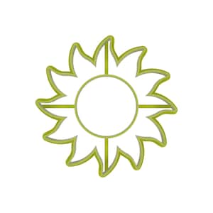 Sun cookie and fondant cutter