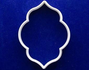 Moroccan tile or plaque polymer clay cutter