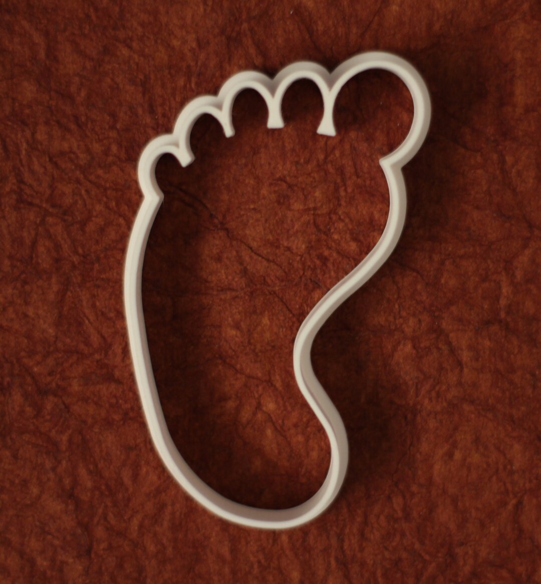 Right Footprint Cookie and Fondant Cutters Etsy