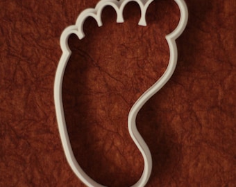 Right footprint cookie and fondant cutters