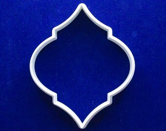 Moroccan tile or plaque polymer clay cutter