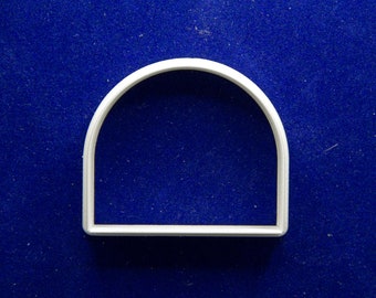 Short Arched pendant polymer clay cutter