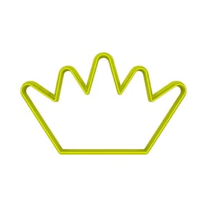 Crown shaped cookie and fondant cutter