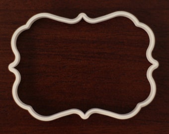 Bracket Card or Plaque shaped cookie and fondant cutter