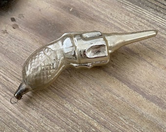 RARE Antique revolver ornament
