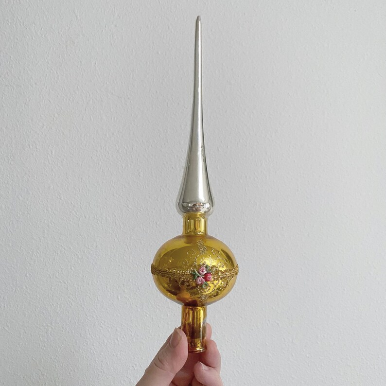 Antique Glass Tree Topper Etsy