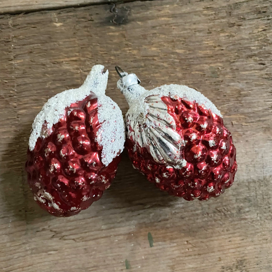 Antique Berry Ornaments Set of 2 - Etsy