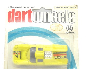 1980s Vintage Zee Toys - Zylmex D54 - Dart Wheels - Lola Chevrolet T-70 MkIII. Toy Collectible. Made in Hong Kong