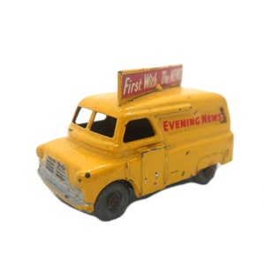 1960s Vintage Matchbox Lesney 42a Bedford &quot;Evening News&quot; Van Toy Collectible Made in England