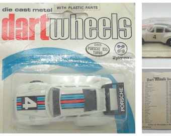 1980s Vintage Zee Toys - Zylmex D55 - Dart Wheels - Porsche 935 Turbo. Toy Collectible. Made in Hong Kong