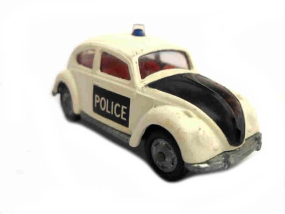 vintage police car toy