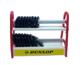 Vintage Diecast Garagen-Zubehör: Dunlop Reifenregal