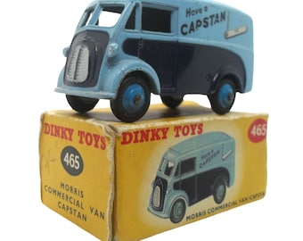 1950s Vintage Dinky 465 Morris Commercial Van "Capstan". Toy Collectible. Made in England