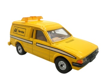 1980s Vintage Corgi C537 Ford Escort Van - "AA Service". Toy Collectible. Made in England