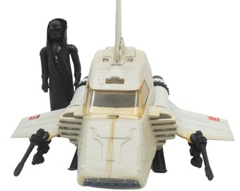1980s Vintage Kenner Star Wars Imperial Shuttle Pod (ISP-6) Mini-Rig plus Darth Vader Action Figure. Toy Collectible. Made in Hong Kong