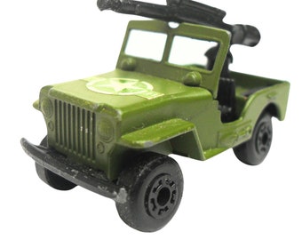 1970s Vintage Matchbox Superfast 38a Armoured Jeep Toy Collectible Made in England