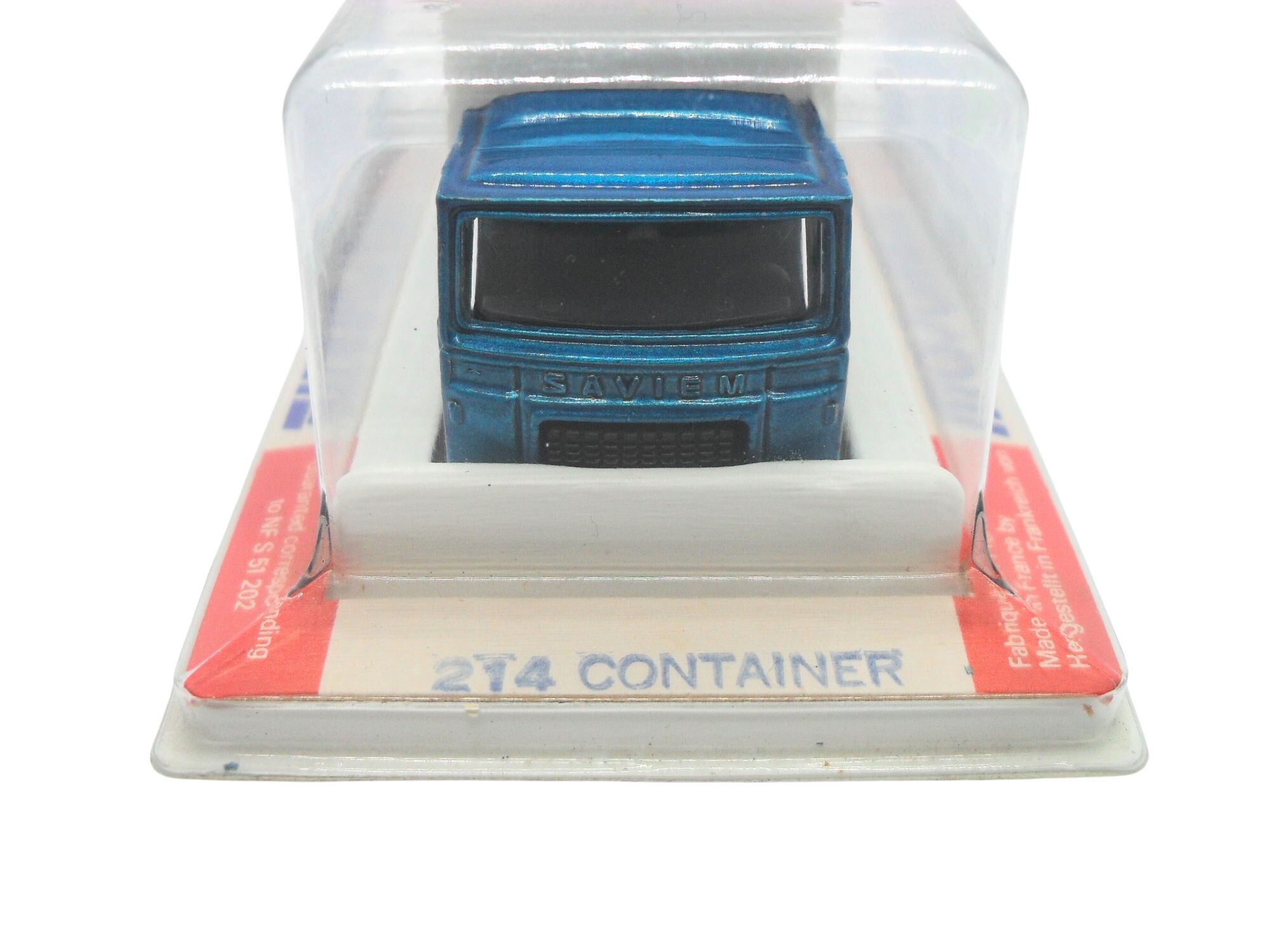 MAJORETTE 214 CONTAINER GITEM camion Saviem SM 240/280 sous blister France EUR 20,50 - FR