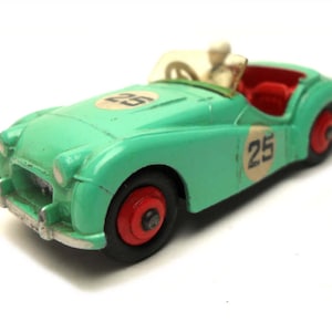 1950 Vintage Dinky 111 Triumph TR2 Concorso Racing Car Giocattolo da collezione Made in England
