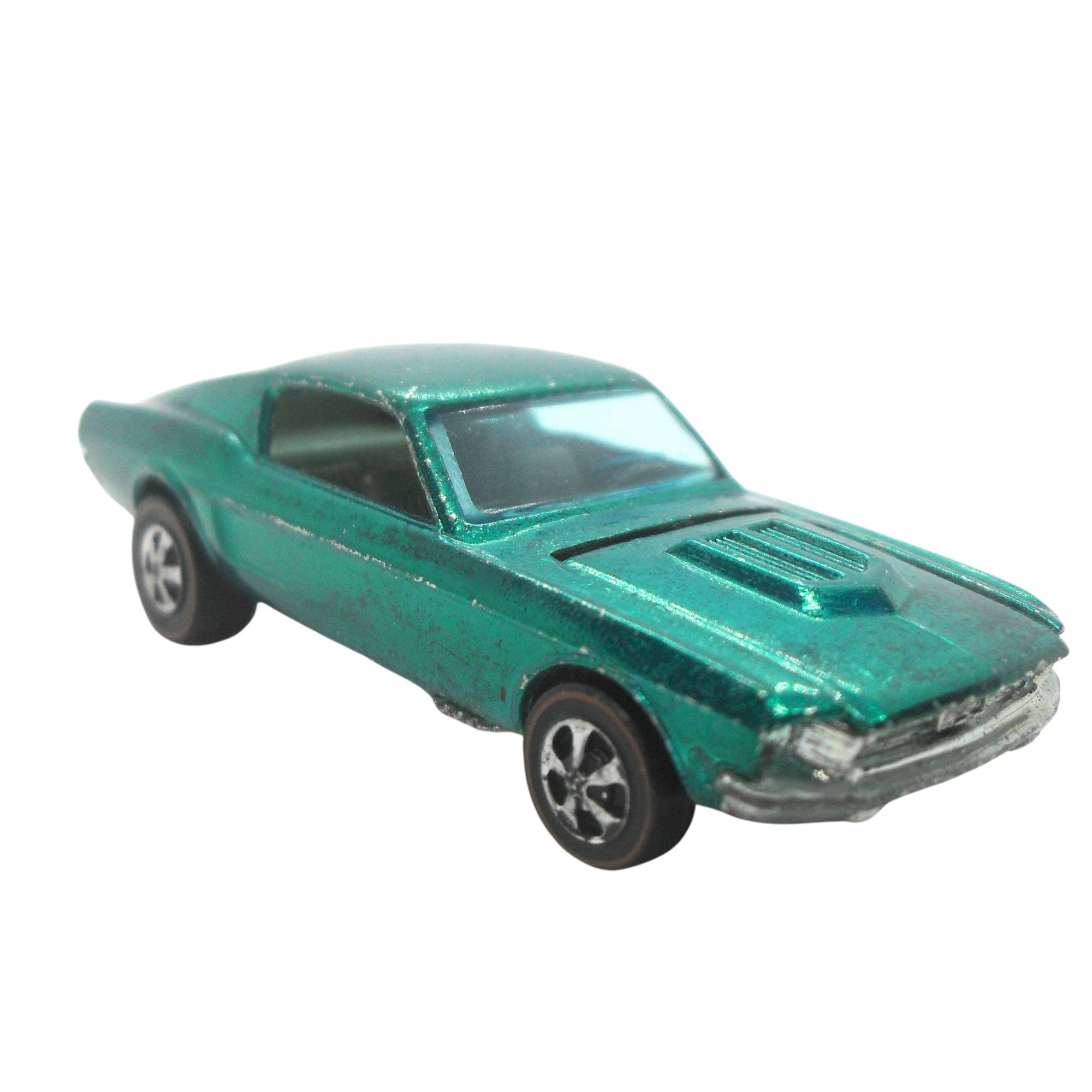 Vintage 1968 Hot Wheels Redline Custom Mustang - Aqua Toy