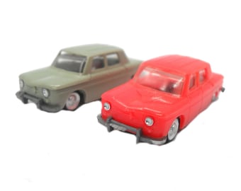 1960s Vintage Pair of EKO 2065 Fiat/Seat 124 Toy. Collectible Made in Spain