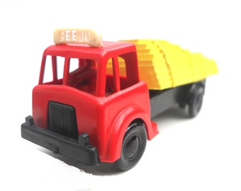 1950s Vintage Beeju Timber Lorry. EVB Plastics. Toy Collectible. Made in England