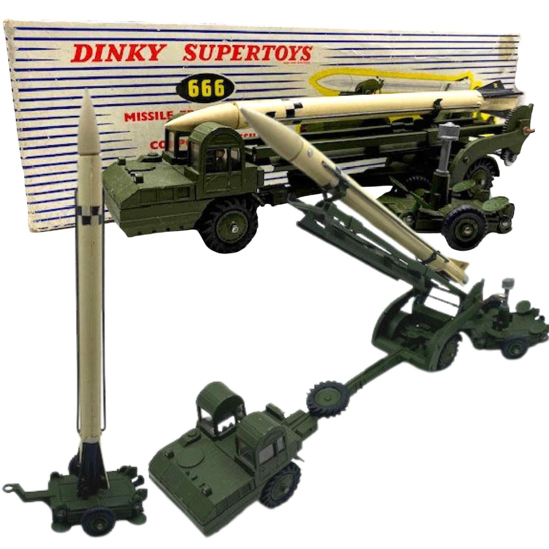 1950s Vintage Dinky 666 Corporal Missile Erecting Vehicle
