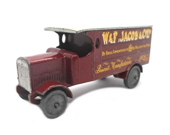 1950er Jahre Vintage Matchbox Yesteryear 7-1 MOY 4 Ton Van - "WP Jacobs & Co Ltd - Kekse" Spielzeug Sammlerstück. Made in England