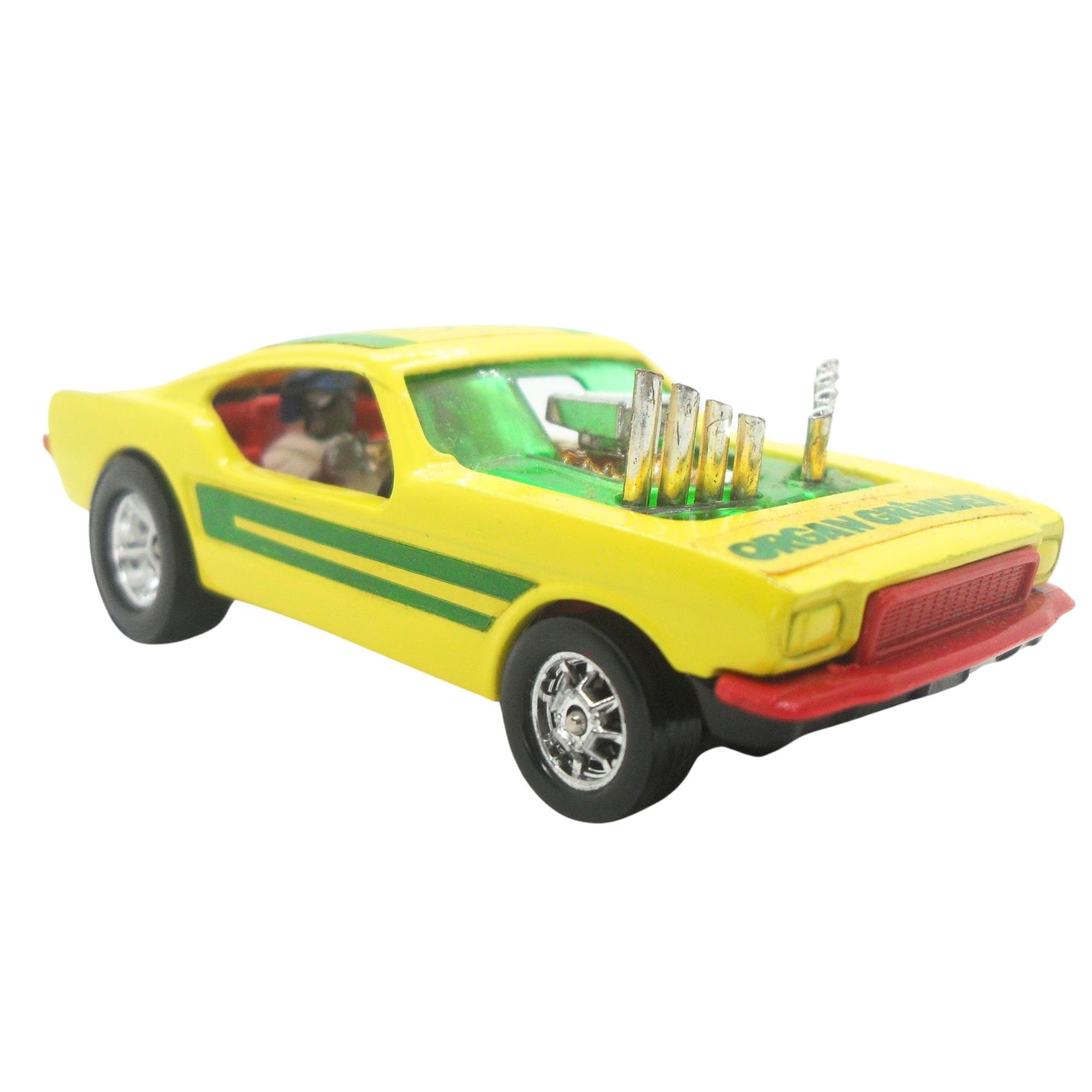Corgi Toys 166 - Ford Mustang Dragster Whizzwheels - 1/43 Jaune - 1971 - Ancien