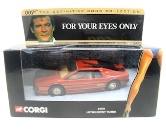 2000s Vintage Corgi 04701 Lotus Esprit Turbo "007 The Definitive Bond Collection". Toy Collectible. Made in China