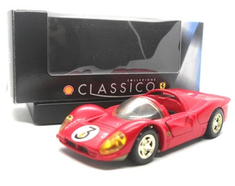 1990s Vintage Maisto 1967 Ferrari 330 P4 - Racing No: 3 Shell Classico Collezione. Toy Collectible. Made in China