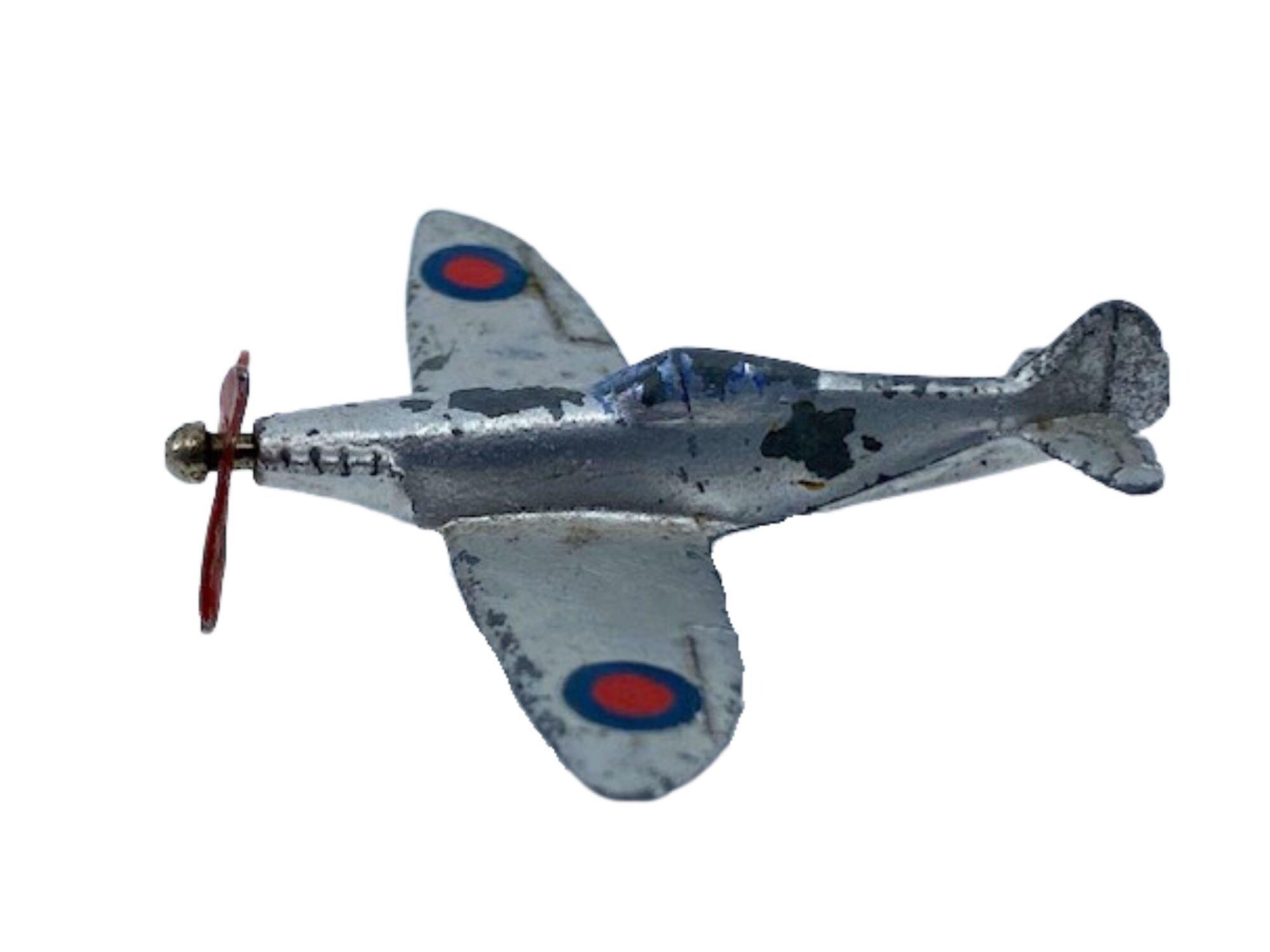 1940s Vintage Dinky 62a Spitfire. Toy Collectible. Made in England