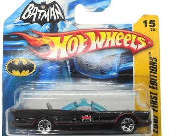 2000er Hot Wheels K6147 "2007 First Editions" Batmobile. Spielzeug zum Sammeln. Hergestellt in China