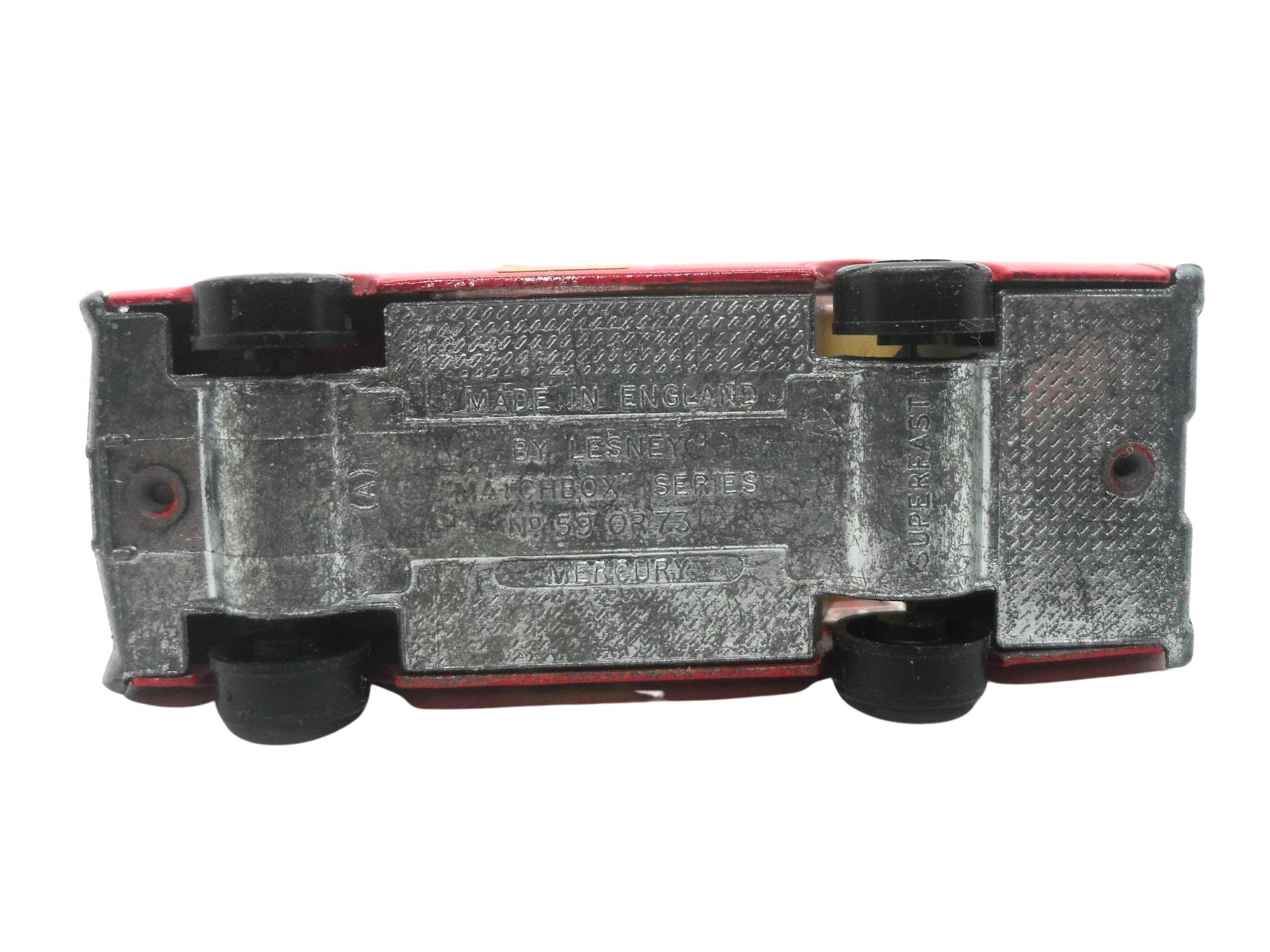 1970s Vintage Matchbox 59d Superfast Mecury Fire Chief Car. Toy