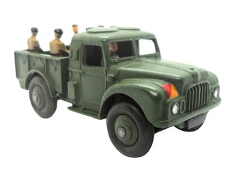 1950s Vintage Dinky 641 Army 1 Ton Cargo Truck. Toy Collectible. Made in England