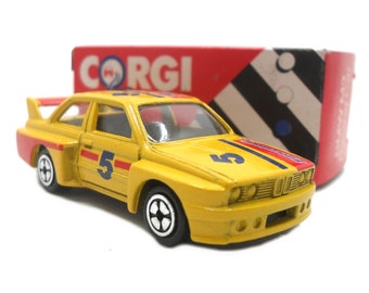 1980s Vintage Corgi Juniors BMW M3 Racing Car. Toy Collectible. Made in England
