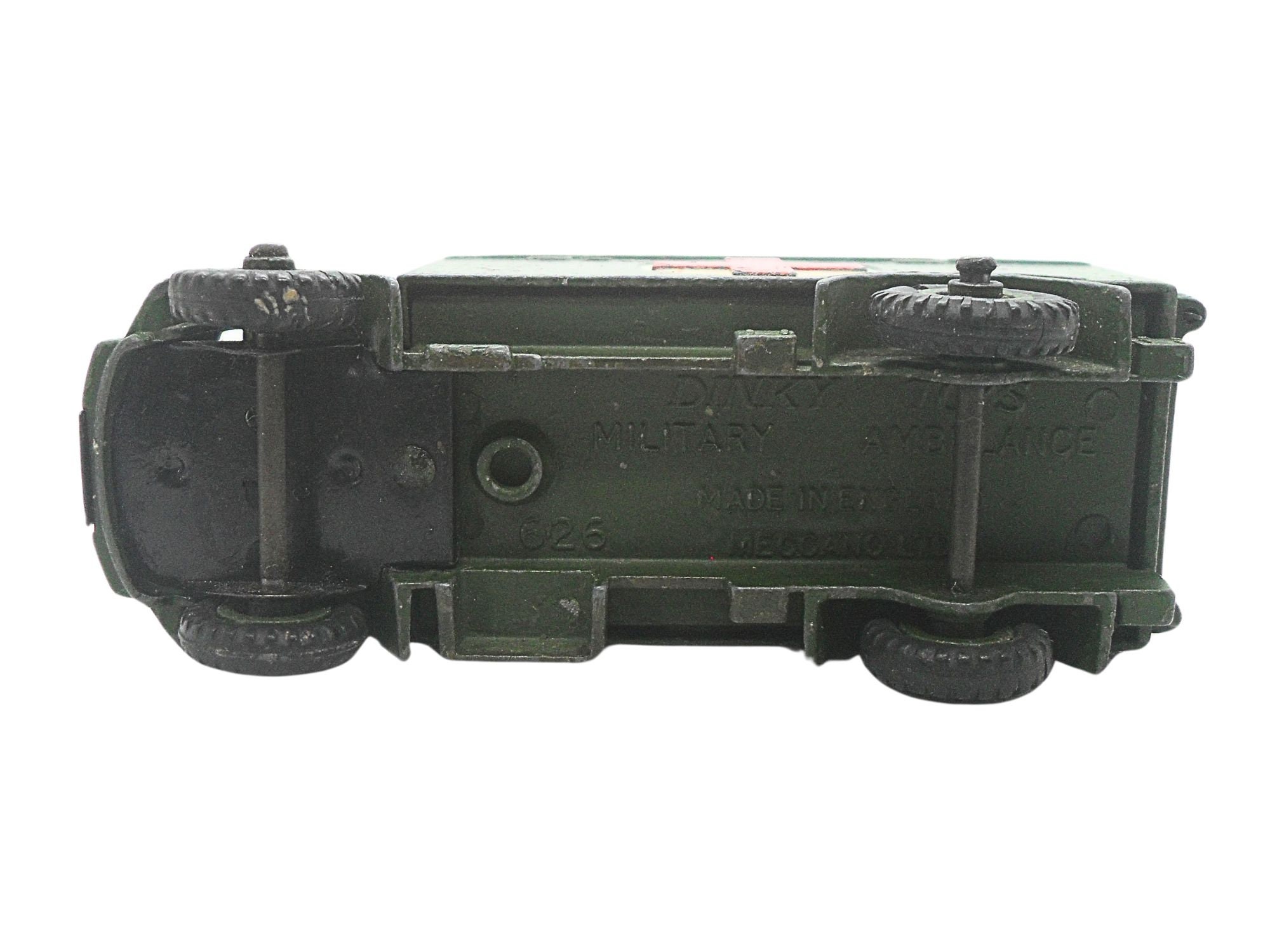 1950 年代のビンテージ Dinky 626 軍用救急車玩具、イギリス製