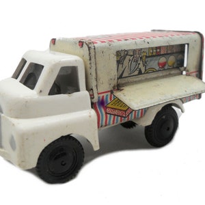 1950s Wells Brimtoy Super Ices Van: Vintage Pocketoy Truck, Made in England
